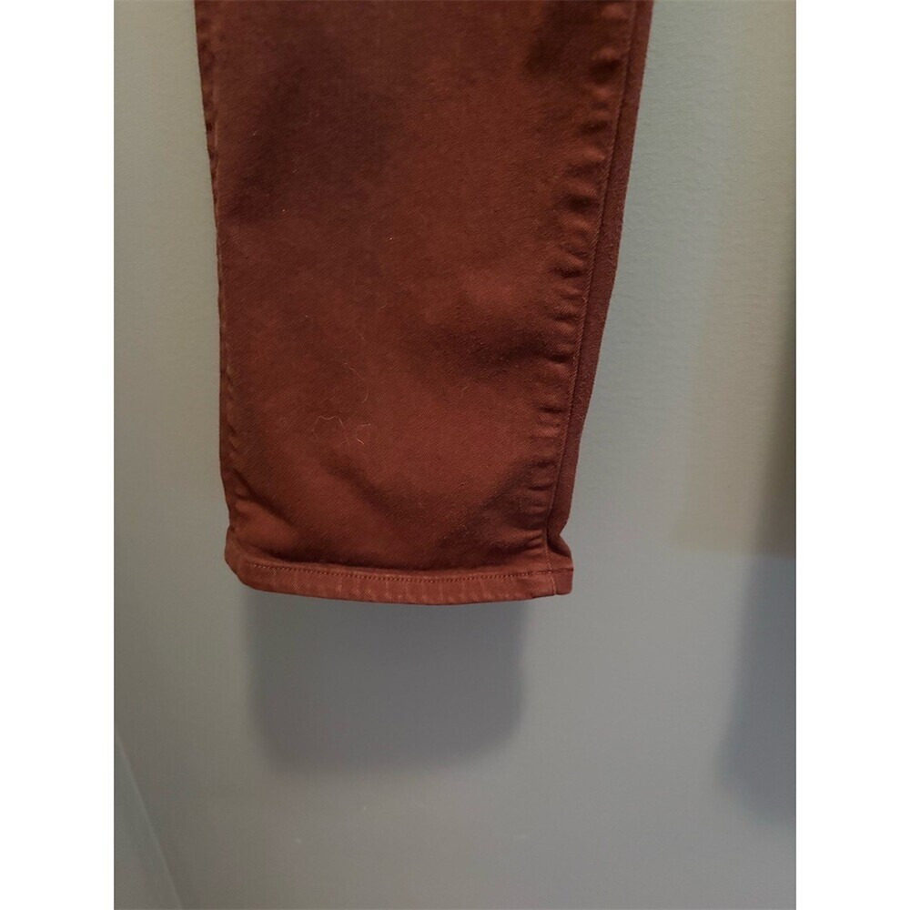 Lucky Brand Zoe Jeans Womens Size 14 Burgundy High Rise Straight Leg 32 - Picture 4 of 11